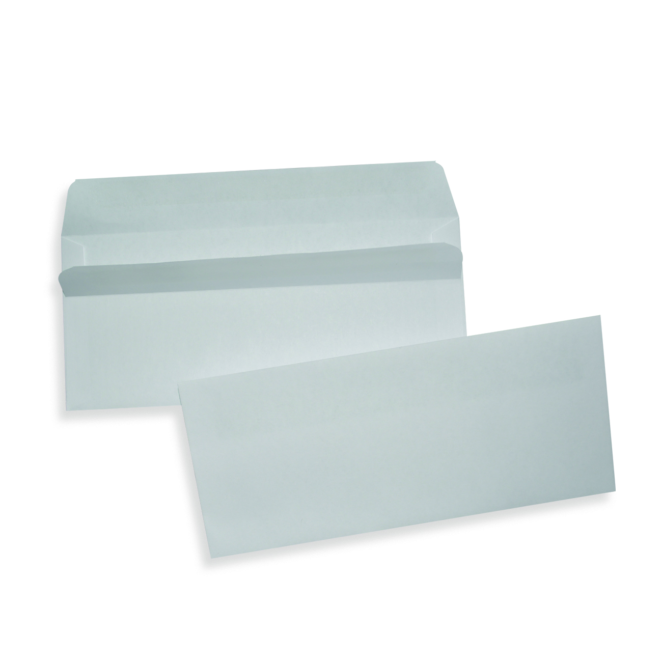 White Wove Business Envelopes 4 1/8" x 9 1/2", #10, 24 lb. White Wove Commercial Envelope, Self Seal, 500/BX