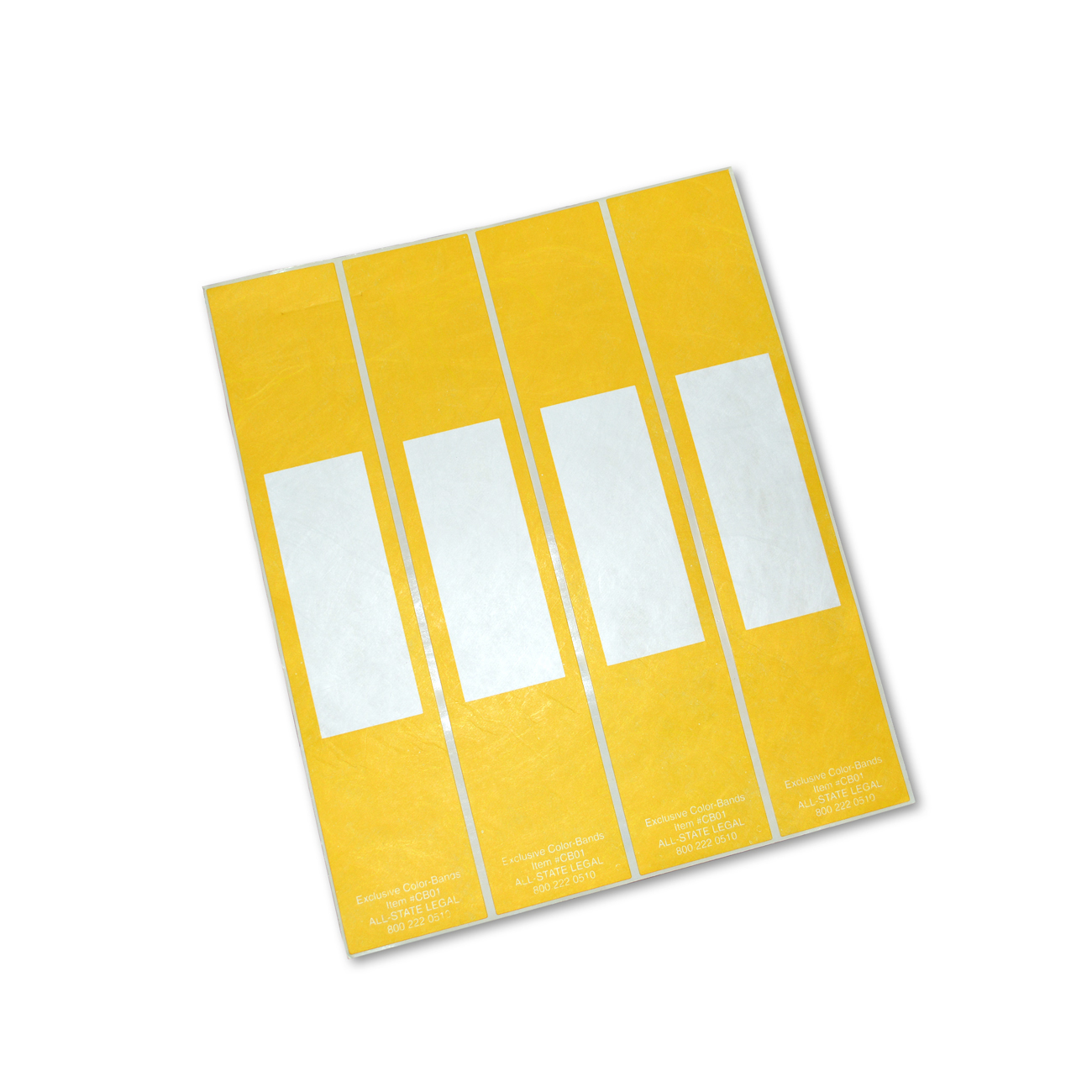 Color-Bands File Pocket Handles Yellow Color-Bands Color Coding Handle, 100/PK