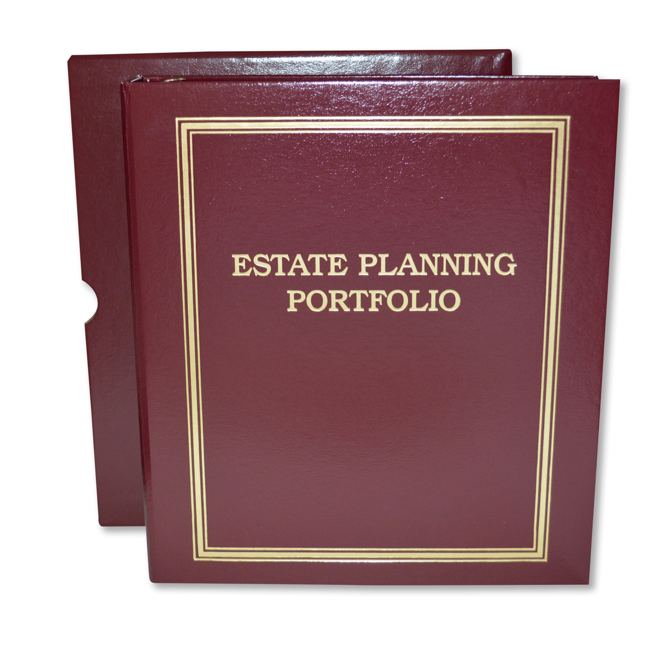 Estate Planning Portfolio Maroon Binder, Foil-Stamped "Estate Planning Portfolio", 1/EA