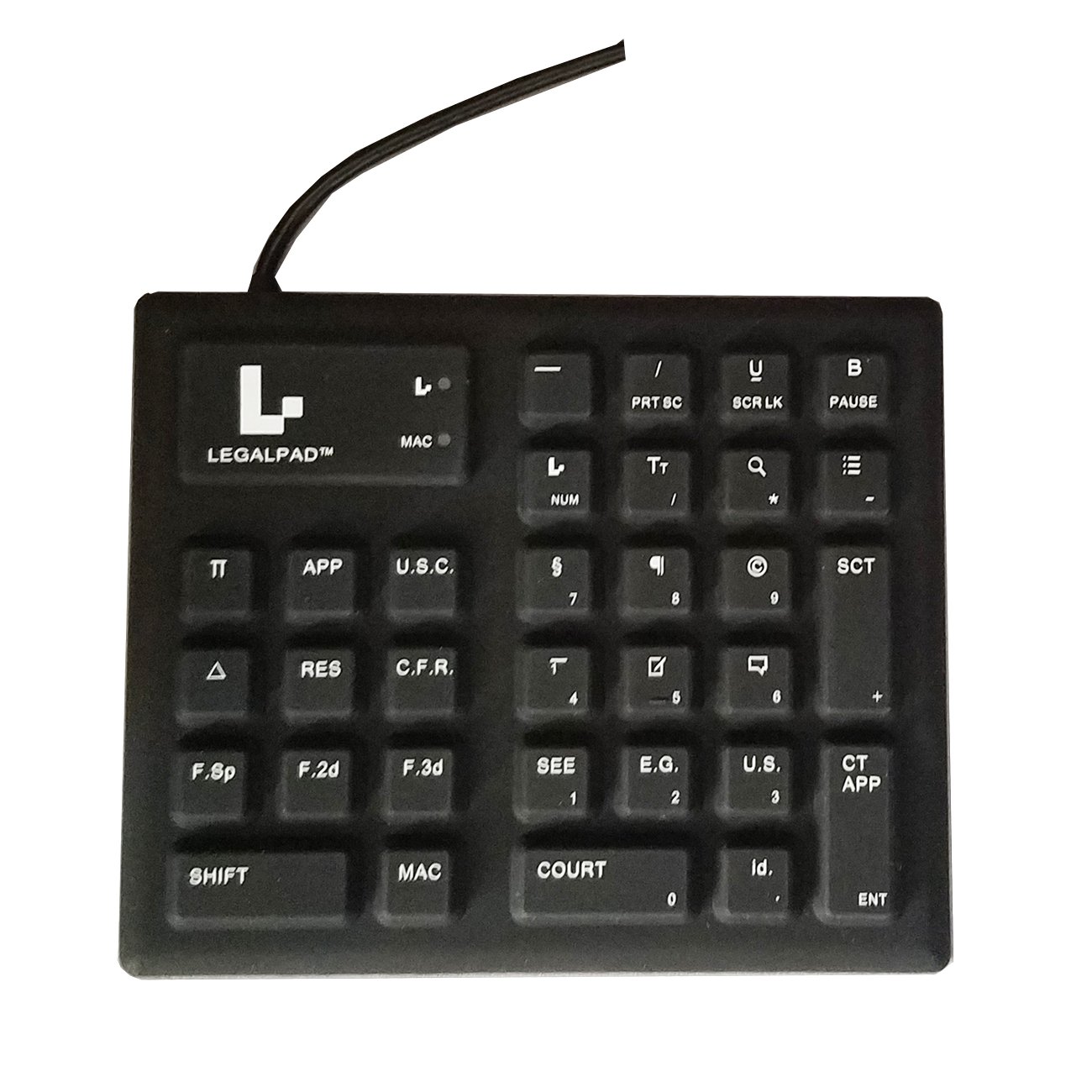 LegalBoardPad Legal Keyboard - Laptop Version