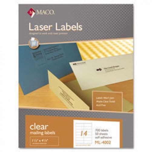 White Laser Mailing Labels
