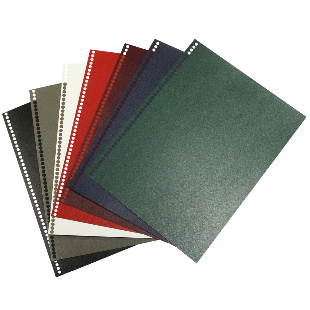 Premium Heavyweight Binding Covers, Square Corners, Pre-Punched 8 1/2" x 11", Maroon, Composition Cover Velo Binding Punched, Square Corners, Recycled, 15% PCW, 100/PK